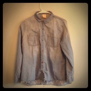 Denim boyfriend shirt
